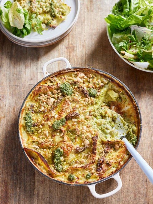 One-pan veggie lasagne