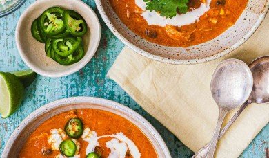 Creamy Chicken Enchilada Soup